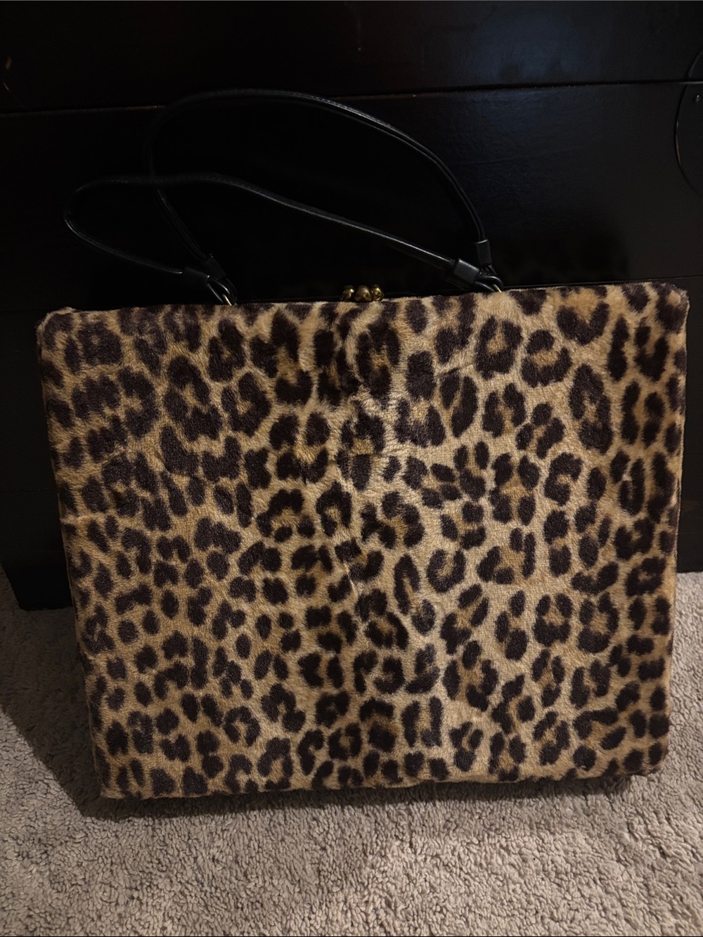 Vintage Ingber Leopard Bag